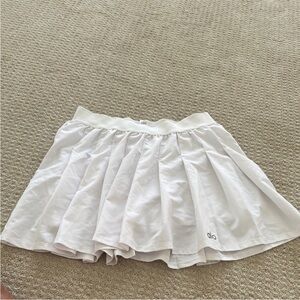ALO Yoga Women's Flowy White Skater Skirt